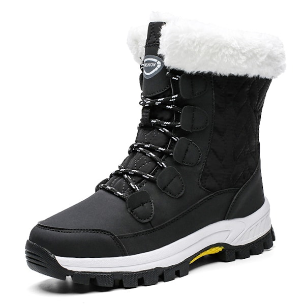 Travel Sports Northeast Stora Snöskor Dam Outdoor Resa Högklackiga Bomulls Skor Dam Mellanhöga Stövlar Vinter black 38