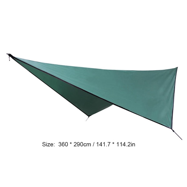 Multifunctional Outdoor Waterproof Sun Shade Canopy Foldable Camping Tent Shelter (Dark Green)