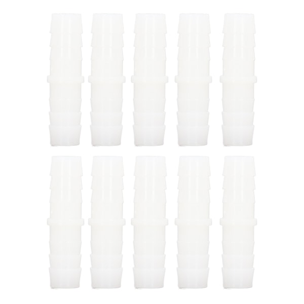 10 stk Plast Slange Barb Tilkobling Rett Like Barb Splicer Mender Joint Union Adapter 14-14mm