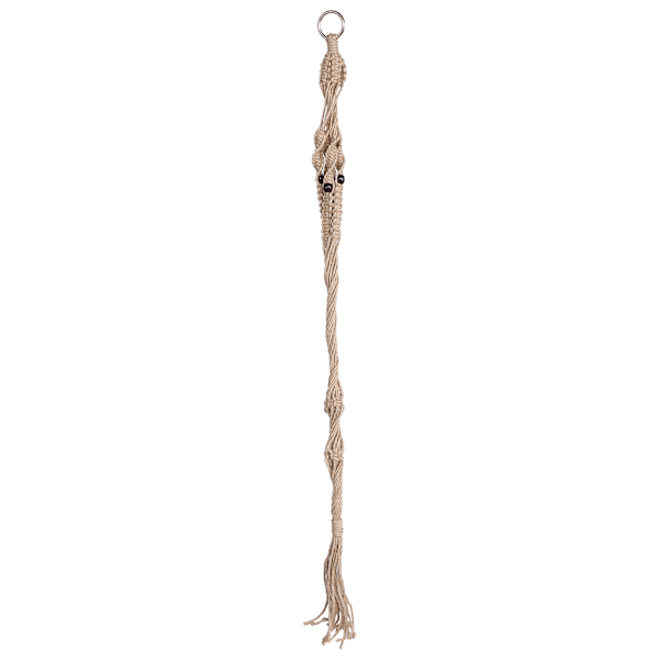 Macrame Växthängare Hängande Planterhållare Korg för Blomkrukor Trädgårdsdekoration #3