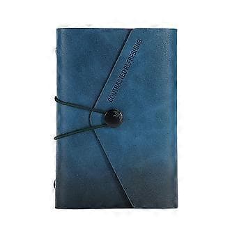 Vintage snørebånds-notesbog A7 Kreativ notesblok Bærbar lomme notesbog (style254)