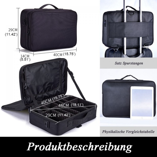 Cosmetic Bag, Portable Travel Makeup Bag