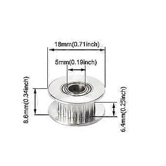 3D Printer Timing Belt Strammer, Unitak 3D Opgradering X-Akse Bælte Strammer til Ender 3, Cr-10S, Tronx