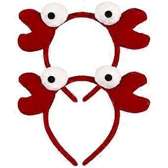 2 stk Halloween Hodebånd Søtt Krabbe Hodebånd Cosplay Krabbe Hodebånd Cosplay Hodebånd