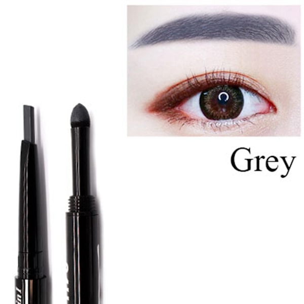 Kaqiya 9036 Langvarig Øjenblyant Makeup Vandfast Øjenbryn Blyant Pulver (Grå)