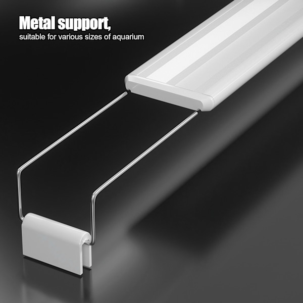 LED Akvarium Klipslampe 4-Rækker Blå Hvid Lys Høj Lysstyrke Fiskekum Belysning EU Stik 220V9W til 30-40cm Tank