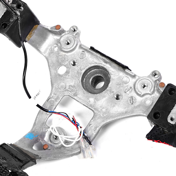 LED Performance Carbonfiber Race Display Rattet med Perforeret Læder og Rød Syning Passer til Nissan Skyline GT-R R34 1999-2002