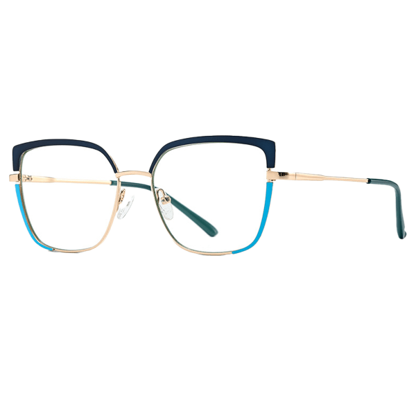 Trendy personlighed mode forårsben anti-blå briller, lavet af