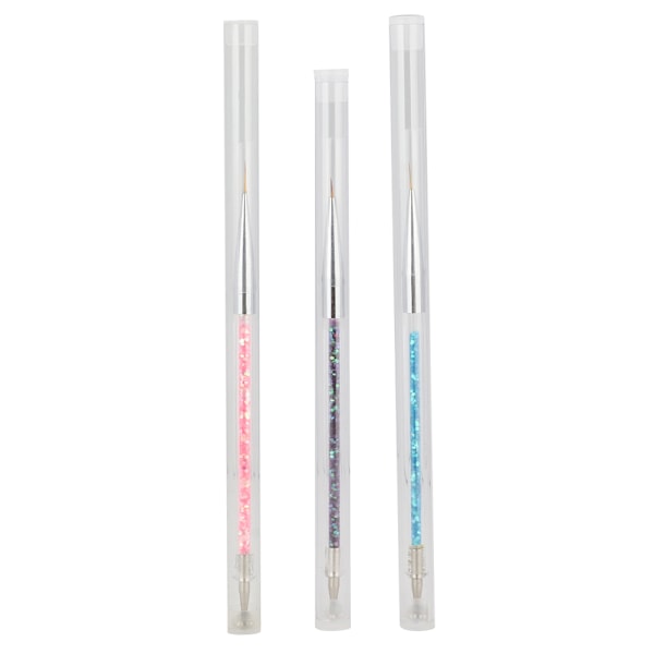 3 stk Dobbelt Hoved Neglekunst Tegnepen Gradient Effekt Neglemaling Foring Pen3stk