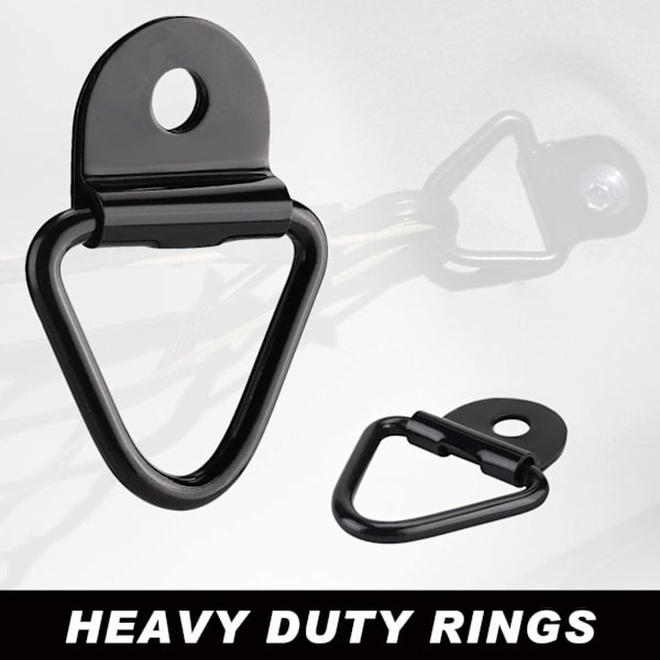 2 stk. Spændebeslag Heavy Duty VRing Bolte På Flush Mount Universal til Pickup SUV Båd Skib