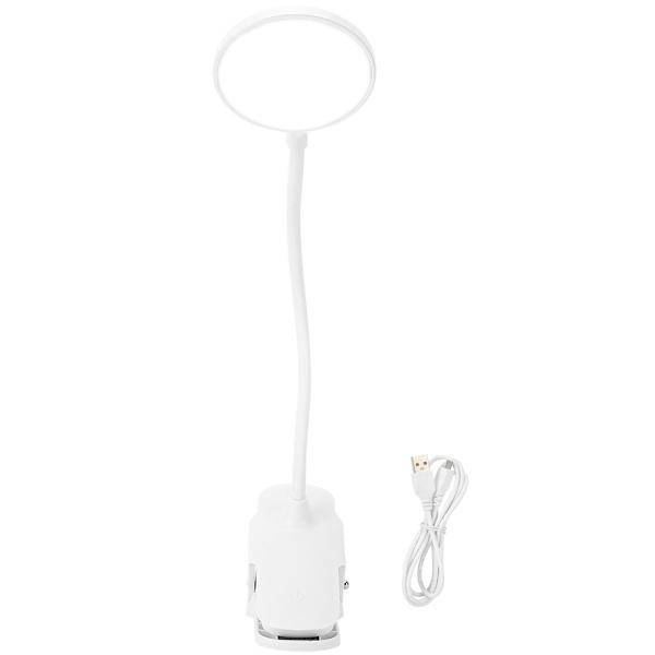LED-klämma skrivbordslampa USB Ögonskydd Tatuering Nagelsalong Skönhetsbordlampa (Laddningsbar)