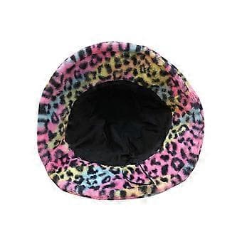1 stk. Moderigtig Varm Fiskerhat Fluffy Efterår Vinter Leopard Fisker