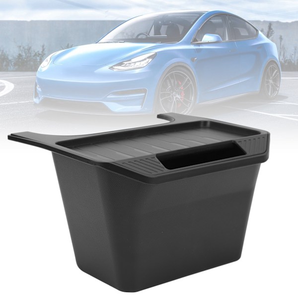 Bakre Mittkonsol Förvaringslåda Stor Kapacitet Svart Snygg Förvaring Mittkonsol Insats Organizer Ersättning För Tesla Model Y