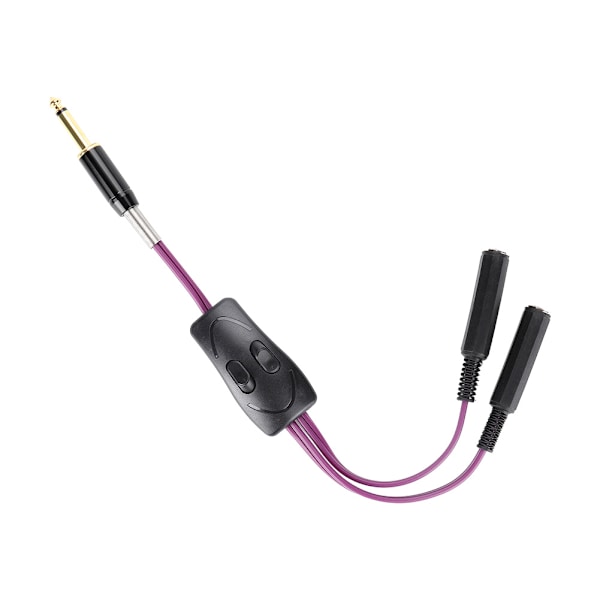 Tatovering Klip Kabel Adapter Konvertering Dobbelt Forbindelse Kabel Tatovering Tilbehør Til Maskine Lilla