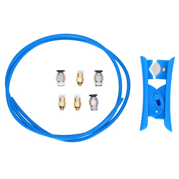PTFE-rør med rørskærer, pneumatiske fittings, fjernfodringskit, 3D-printertilbehør