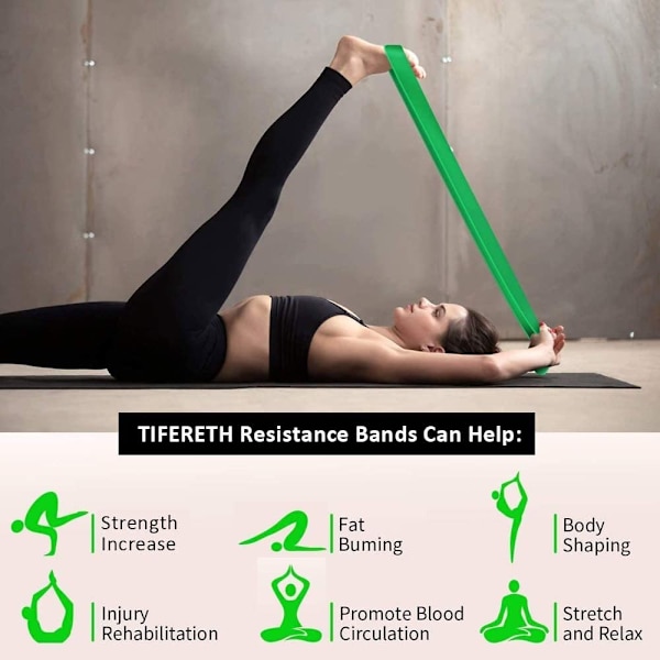 Pull Up Assistance Bands - Modstand Heavy Duty Workout Øvelse  Stretch Fitness Bands Assist Sæt til Krop