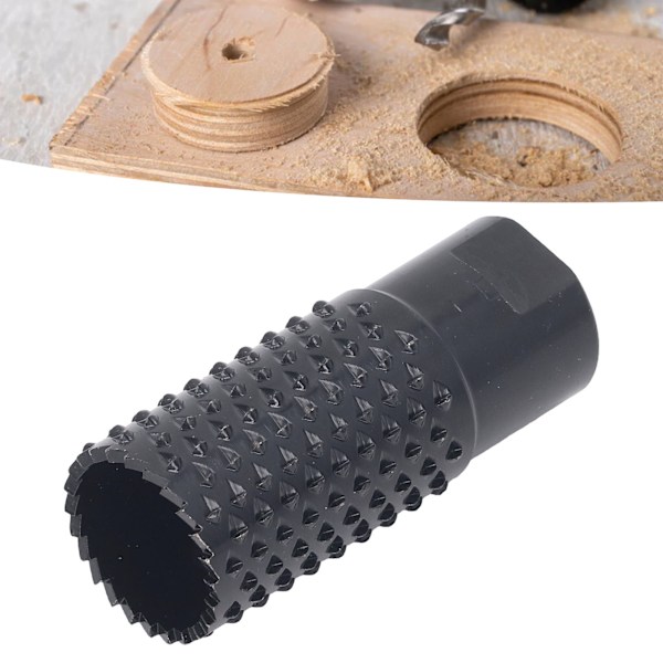 M10 Rotationsfräs Raspfil Bit Svart Polerad Yta Träskärning Hålborr för Vinkelslip 25mm/1in