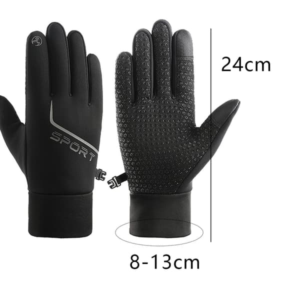Touchscreen Vinter Varme Handsker til Mænd Kvinder Egnet til Løb, Cykling, Ski og Daglig Brug black
