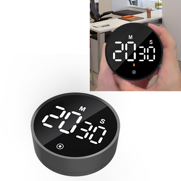 Nedräkningstimer, Digital Kökstimer, Justerbara Volym- och Ljusstyrkelägen, Magnetisk Timer, Minnesfunktion för Snabba Återkallelser, Stor LED