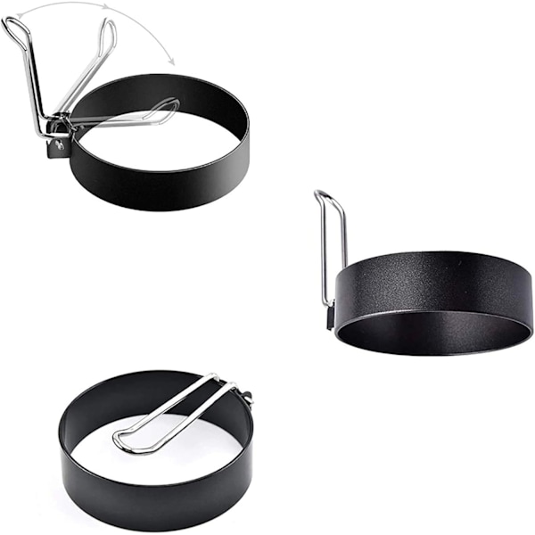Lättanvända Matlagningsverktyg, Perfekta Runda Ägg Multifunktionella Matlagningstillbehör För Din Stekplatta, Non-stick Äggring i Rostfritt Stål, Tål Maskindisk