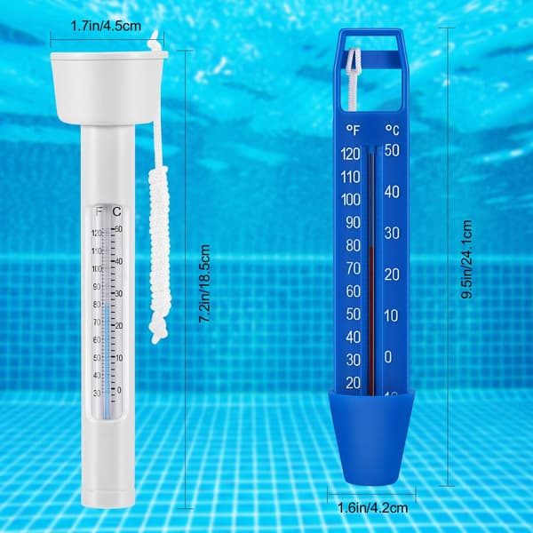 Flydende pooltermometer 2 stk. flydende pooltermometer med