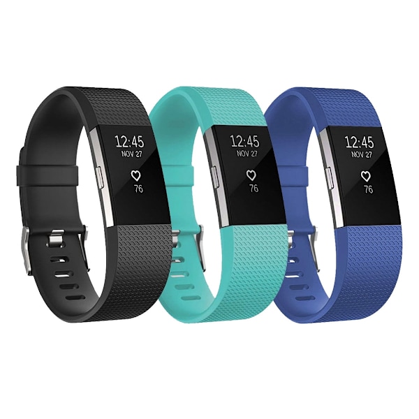 Classic Edition remme til Fitbit Charge 2, metalspænder problemfri installation med rustfrit stålspænde til daglig brug
