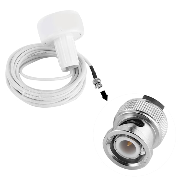 Universal Marin Navigationsantennmottagare 8 meter Kabel Vattentät GPS-antenn 3‑5V för Skepp Båt BNC-gränssnitt