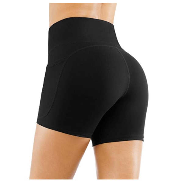 1 stk Athletic Shorts, Reduser muskelristing, Svart, størrelse L