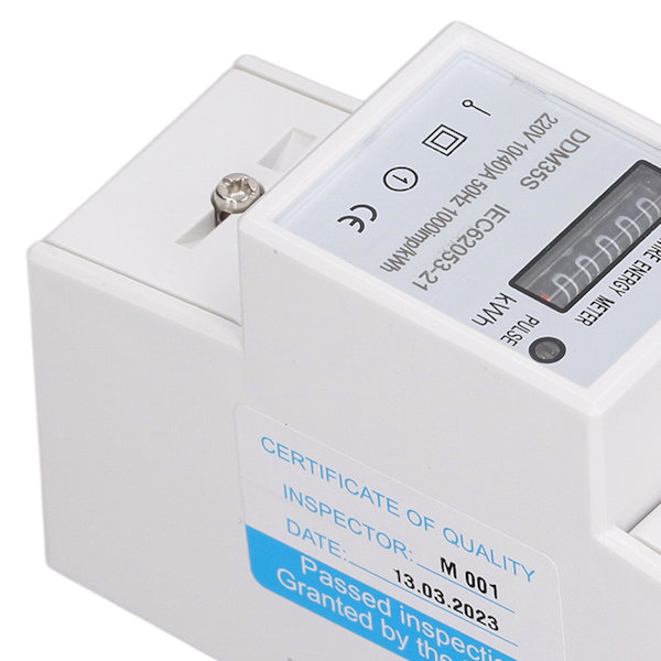 Yksivaiheinen energiamittarin testaaja Digitaalinen DIN-kisko Sähkömonitori 10‑40A DC220V