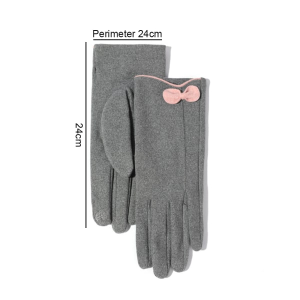 Womens Winter Grace varma handskar med känslig pekskärm grey