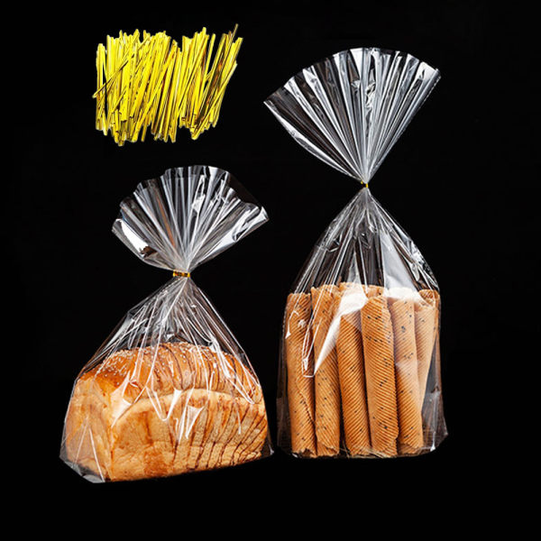 Genanvendelige plastikbrødposer til hjemmebagt brød - 100 stk