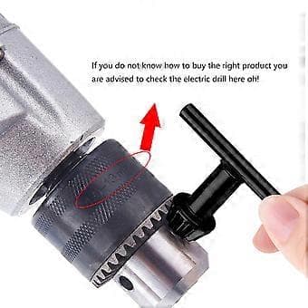 Borrfodernyckel 1/4'' Pilot Snabbspärrnyckel Borrfoder Spärrnyckel Nödnyckel - Nyckel Svart