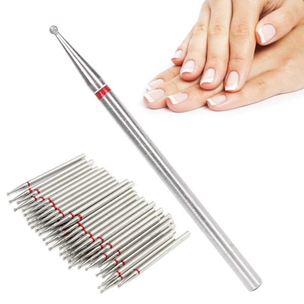 50 st Nagelborrbitar, Sfärer, Döda Hudborttagning, Nagelfilning, Sliphuvud, Tillbehör, 1,4 mm / 0,06 tum