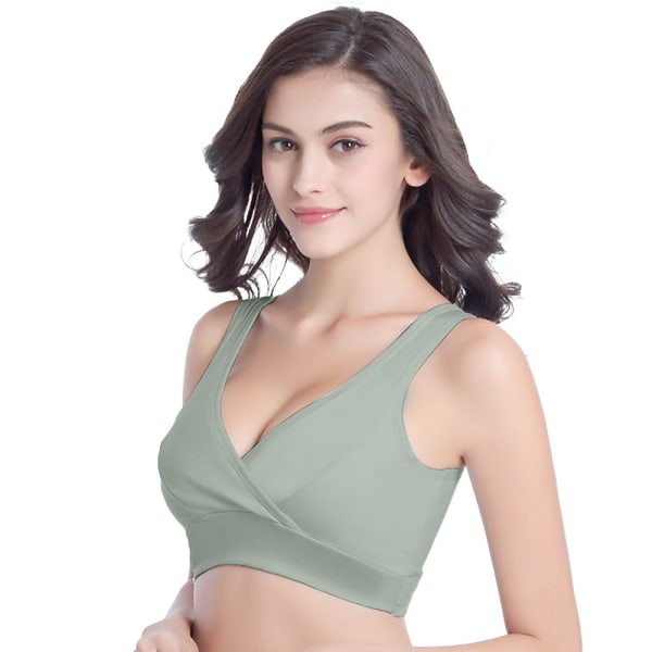 Maternity Underwear Vest-style No underwire cross lactation Bra