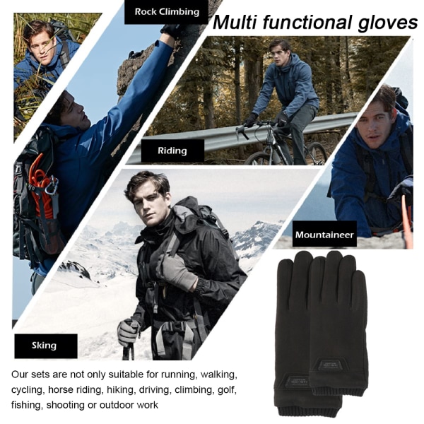 Handskar Touchscreen löparhandskar Vinterhandskar Liner för Runnin black  7a16 | black | Fyndiq
