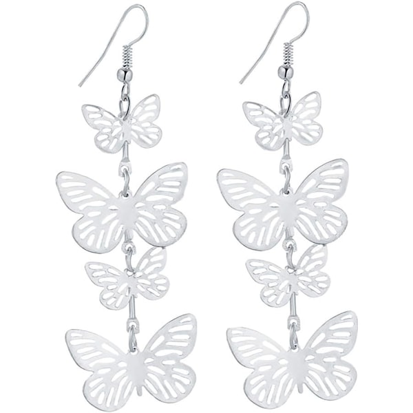 Delikat filigran Dangle Flying Butterfly Hook örhängen - Availa