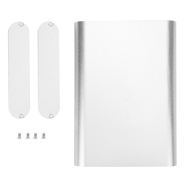 Aluminiumprojektbox Integrerad Matt Silver Elektronisk Kapsling DIY Skal 26x108x150mm