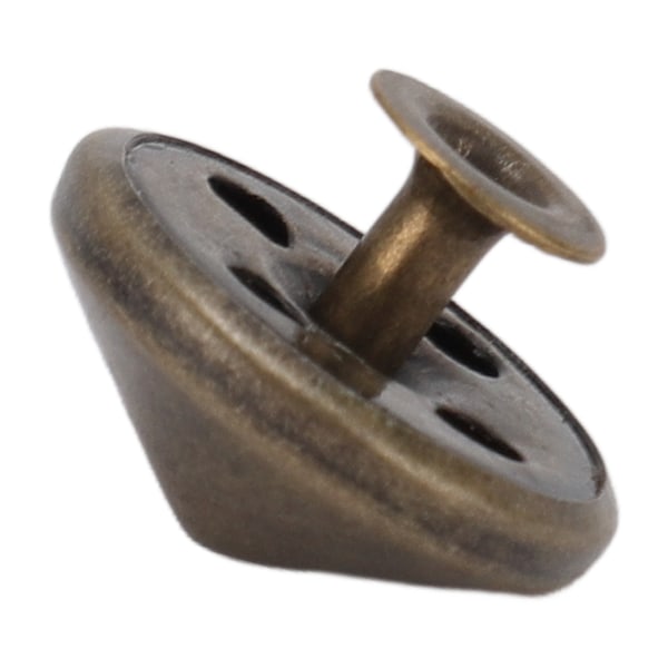 18mm Läder Nitar Kit Rostsäkert Blekningsfritt Hållbart Järn Nit Stud DIY Läder Nit Tillbehör för Armband Hattar Bälten Brons