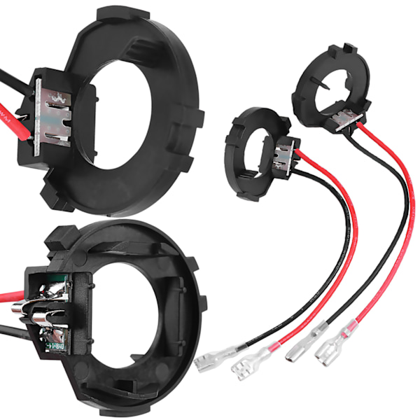 1 Par H7 LED Strålkastare Glödlampor Adapterhållare för MK7