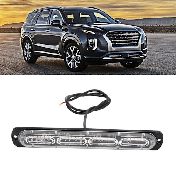 12V LED Nödljus Strobe 72W Vit Amber Ljus Varning Hazard Blinkande Ljusramp för Väg Brandbil Lastbil SUV ATV