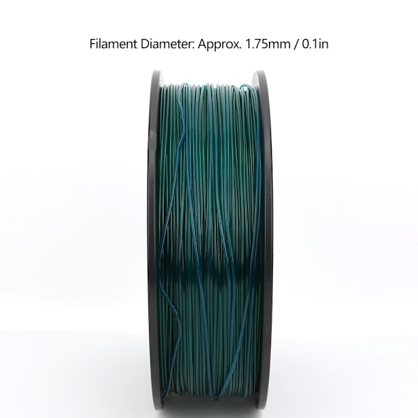 Gräsgrön 1.75mm 1KG PLA-filament för 3D-skrivare, Långt filament, Tryckmaterial, Förbrukningsvaror