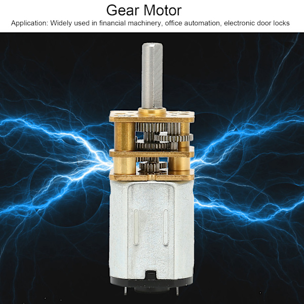 12FN20 DC6V 150RPM 2:3 Nopeusvähennysvaihteisto Moottori Elektroninen Lukko Mini DC Moottori