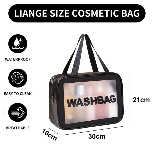 Transparent cosmetic bag PVC waterproof cosmetic bag handbag