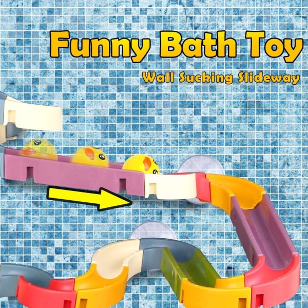 Baby Toddler Bath Toys Bathtub Ball Track Assembly Set, 34pcs