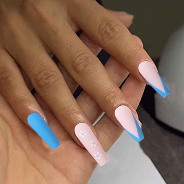 Bärbar modell avtagbar falsk nagellapp Lång nagel