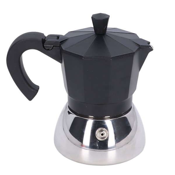 Kaffebryggare med enkel rengöring, brett användningsområde, kompakt storlek, aluminium och rostfritt stål, 200 ml