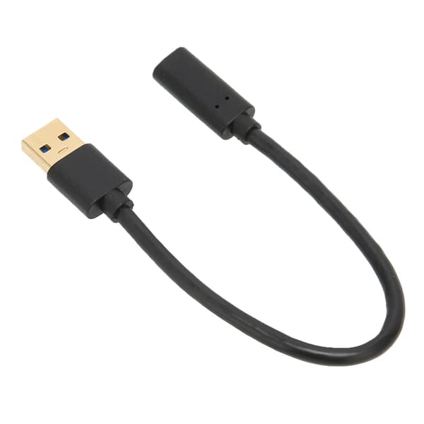 Universal USB A till Typ C Adapter, Dataöverföring Laddningsstöd Kompakt Design Magnetisk Ring Stor Kompatibilitet 20CM