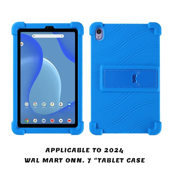 Etui til onn. 7\" Tablet 2024 Model Sikkert Stødsikkert Silikone Stativ Cover