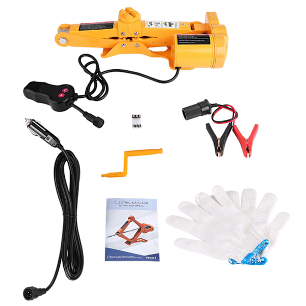 2 Tons 12V DC Automatisk Elektrisk Lyftjack för Bil, Garage och Nödsituationer