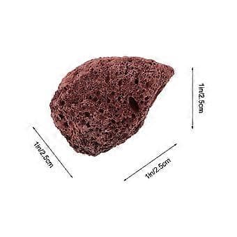 500G Akvariumstein Akvarium Steinhule Akvariumpynt til Dekor (Mørk Rød)